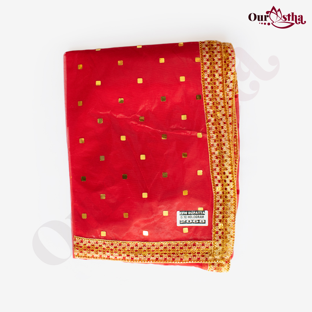 Elegant Red Dupatta